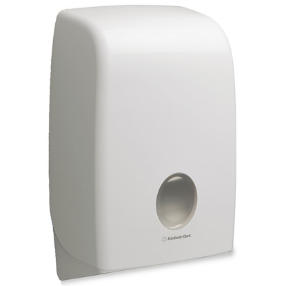 სურათი Kimberly Clark Aquarius Folded Hand Towel Dispenser White -Z ტიპის ხელსახოცის დისპენსერი